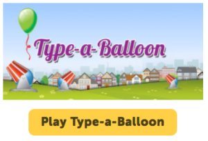 pop ballon typing game