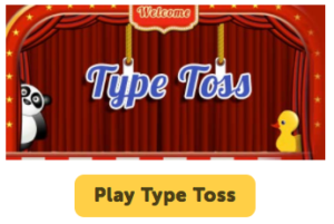type toss game