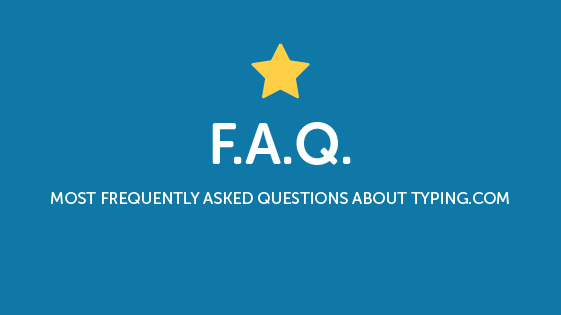 Most frequently asked questions about Typing.com